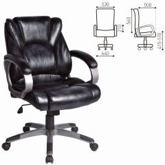 Кресло офисное BRABIX "Eldorado EX-504", экокожа, черное, 530874 в Губахе - gubaha.mebel24.online | фото 3