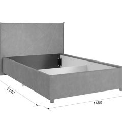 КВЕСТ Каркас кровати 1200 в Губахе - gubaha.mebel24.online | фото 3