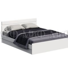 НЭНСИ NEW Кровать 1,4 м с ПМ (Белый глянец холодный/Белый) в Губахе - gubaha.mebel24.online | фото 1