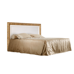 Кровать 2-х спальная (1,4 м) Тиффани штрих-лак/золото с подъемным механизмом (ТФКР140-2[7]) в Губахе - gubaha.mebel24.online | фото