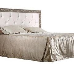 Кровать 2-х спальная(1,6 м)Тиффани Premium черная/серебро с мягким элементом со стразами с подъемным механизмом (ТФКР-2[3][7](П) в Губахе - gubaha.mebel24.online | фото