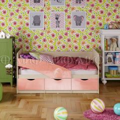 Кровать Бабочки (Розовый металлик) 1800 в Губахе - gubaha.mebel24.online | фото 1