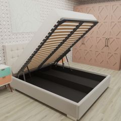 Кровать Брауни интерьерная +основание/ПМ/бельевое дно (120х200) в Губахе - gubaha.mebel24.online | фото 3
