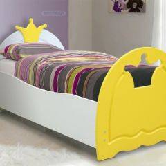 Кровать детская Корона (700*1400) МДФ матовый в Губахе - gubaha.mebel24.online | фото