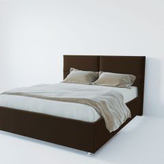 Кровать Корсика с ПМ 1200 (экокожа коричневая) в Губахе - gubaha.mebel24.online | фото 2
