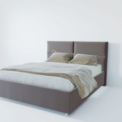 Кровать Корсика с ПМ 800 (велюр темно-серый) в Губахе - gubaha.mebel24.online | фото 2
