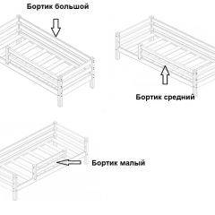 Кровать одноярусная Сонечка (800*1900) модульная в Губахе - gubaha.mebel24.online | фото 3