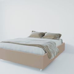 Кровать Подиум с ПМ 1200 (велюр серый) в Губахе - gubaha.mebel24.online | фото 1