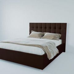 Кровать Венеция без основания 800 (экокожа коричневая) в Губахе - gubaha.mebel24.online | фото 1