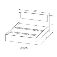 СОФИ СКР1600.1 Кровать 1600 в Губахе - gubaha.mebel24.online | фото 2