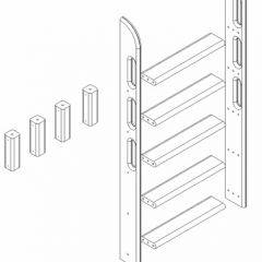 Кровать Сонечка 2-х ярусная (модульная) в Губахе - gubaha.mebel24.online | фото 12