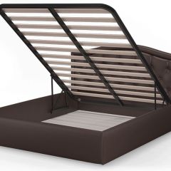 Кровать Стелла 1600*2000 Rock 05 (коричневый) в Губахе - gubaha.mebel24.online | фото 4