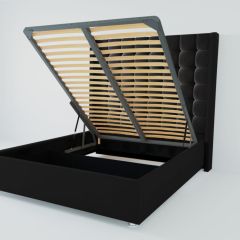 Кровать Венеция ЛЮКС с ПМ 2000 (экокожа кольт ч) в Губахе - gubaha.mebel24.online | фото