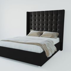 Кровать Венеция ЛЮКС с ПМ 2000 (экокожа кольт ч) в Губахе - gubaha.mebel24.online | фото 2