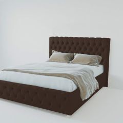 Кровать Версаль с ПМ 900 (экокожа коричневая) в Губахе - gubaha.mebel24.online | фото