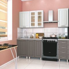 Кухня модульная Луксор серый-белый в Губахе - gubaha.mebel24.online | фото
