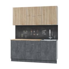 Кухонный гарнитур Асти-дуб сонома 1,8 в Губахе - gubaha.mebel24.online | фото 2
