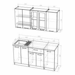 Кухонный гарнитур Инна стандарт 1600 в Губахе - gubaha.mebel24.online | фото 3