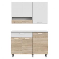 Кухонный гарнитур КГ-4 (1200) Белый/Дуб Сонома в Губахе - gubaha.mebel24.online | фото 5