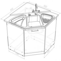 Кухонный гарнитур Лариса оптима 2 1500х1300 мм в Губахе - gubaha.mebel24.online | фото 15