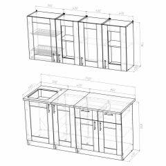 Кухонный гарнитур Ника демо 1700 в Губахе - gubaha.mebel24.online | фото 4