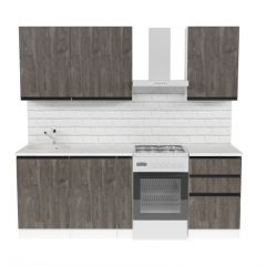 Кухонный гарнитур Ноктюрн стандарт 1600 мм в Губахе - gubaha.mebel24.online | фото 3