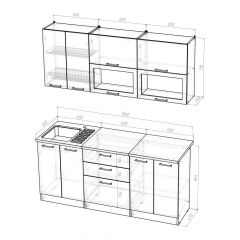 Кухонный гарнитур Ольга макси 2 1800 мм в Губахе - gubaha.mebel24.online | фото 2