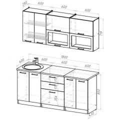 Кухонный гарнитур Паола макси 1800 мм в Губахе - gubaha.mebel24.online | фото 2