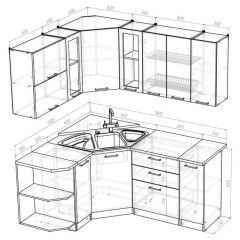 Кухонный гарнитур Паола оптима 1500х1800 мм в Губахе - gubaha.mebel24.online | фото 2