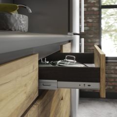 Кухонный гарнитур Лофт 2.0 (Дуб Крафт/Венге) в Губахе - gubaha.mebel24.online | фото 2