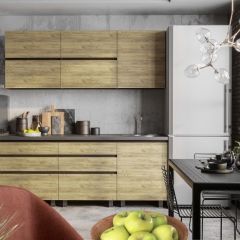 Кухонный гарнитур Лофт 2.0 (Дуб Крафт/Венге) в Губахе - gubaha.mebel24.online | фото