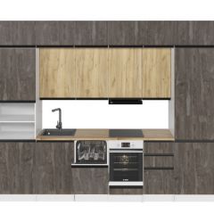 Кухонный гарнитур Сапфир 2 экстра 3000 мм в Губахе - gubaha.mebel24.online | фото 3