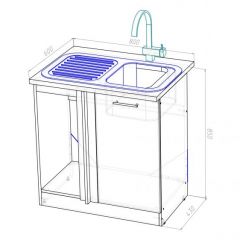 Кухонный гарнитур Симфония прайм 400 1100х2000 мм в Губахе - gubaha.mebel24.online | фото 18