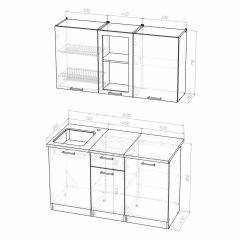 Кухонный гарнитур Симона медиум 1400 в Губахе - gubaha.mebel24.online | фото 4