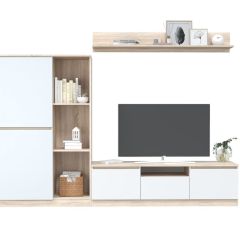 ЛОРИ Гостиная (дуб сонома светлый/белый) в Губахе - gubaha.mebel24.online | фото