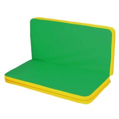 Мат гимнастический 1,15х1,15х0,08м складной цв. желтый-зеленый (к ДСК Мурзилка и Кубик) в Губахе - gubaha.mebel24.online | фото