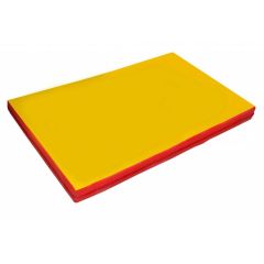 Мат гимнастический 2х1х0,1м цв. красный-желтый в Губахе - gubaha.mebel24.online | фото
