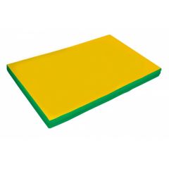 Мат гимнастический 2х1х0,1м цв. зеленый-желтый в Губахе - gubaha.mebel24.online | фото 1