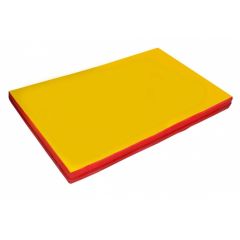 Мат гимнастический 2х1х0,05м цв. красный-желтый в Губахе - gubaha.mebel24.online | фото 1