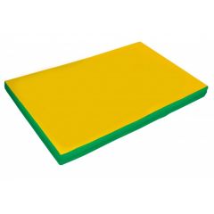 Мат гимнастический 2х1х0,05м цв. зеленый-желтый в Губахе - gubaha.mebel24.online | фото