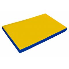 Мат гимнастический 2х1х0,08м цв. синий-желтый в Губахе - gubaha.mebel24.online | фото