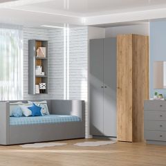 Модульная гостиная Квадро (ЛДСП дуб крафт золотой) в Губахе - gubaha.mebel24.online | фото 2