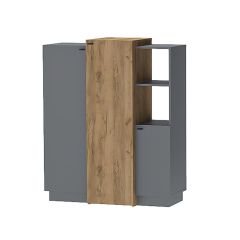 Модульная гостиная Квадро (ЛДСП дуб крафт золотой) в Губахе - gubaha.mebel24.online | фото 8