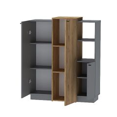 Модульная гостиная Квадро (ЛДСП дуб крафт золотой) в Губахе - gubaha.mebel24.online | фото 9