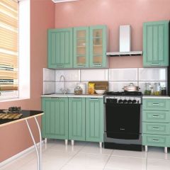 Модульная кухня Луксор клен бирюза в Губахе - gubaha.mebel24.online | фото