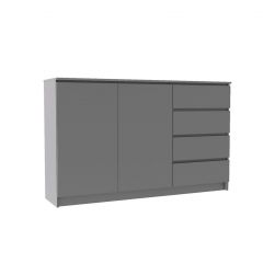 МОРИ МК 1600.1 Комод (графит) в Губахе - gubaha.mebel24.online | фото 2