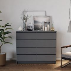 МОРИ МК 1200.8 Комод (графит) в Губахе - gubaha.mebel24.online | фото