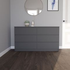 МОРИ МК 1380.6 Комод (графит) в Губахе - gubaha.mebel24.online | фото