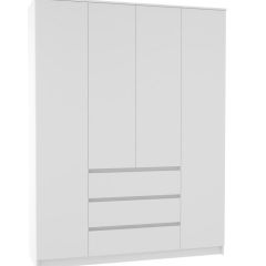 МОРИ МШ 1600.1 Шкаф (белый) в Губахе - gubaha.mebel24.online | фото 2