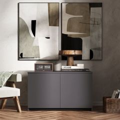 МОРИ МА 900.1 Антресоль/Тумба (графит) в Губахе - gubaha.mebel24.online | фото